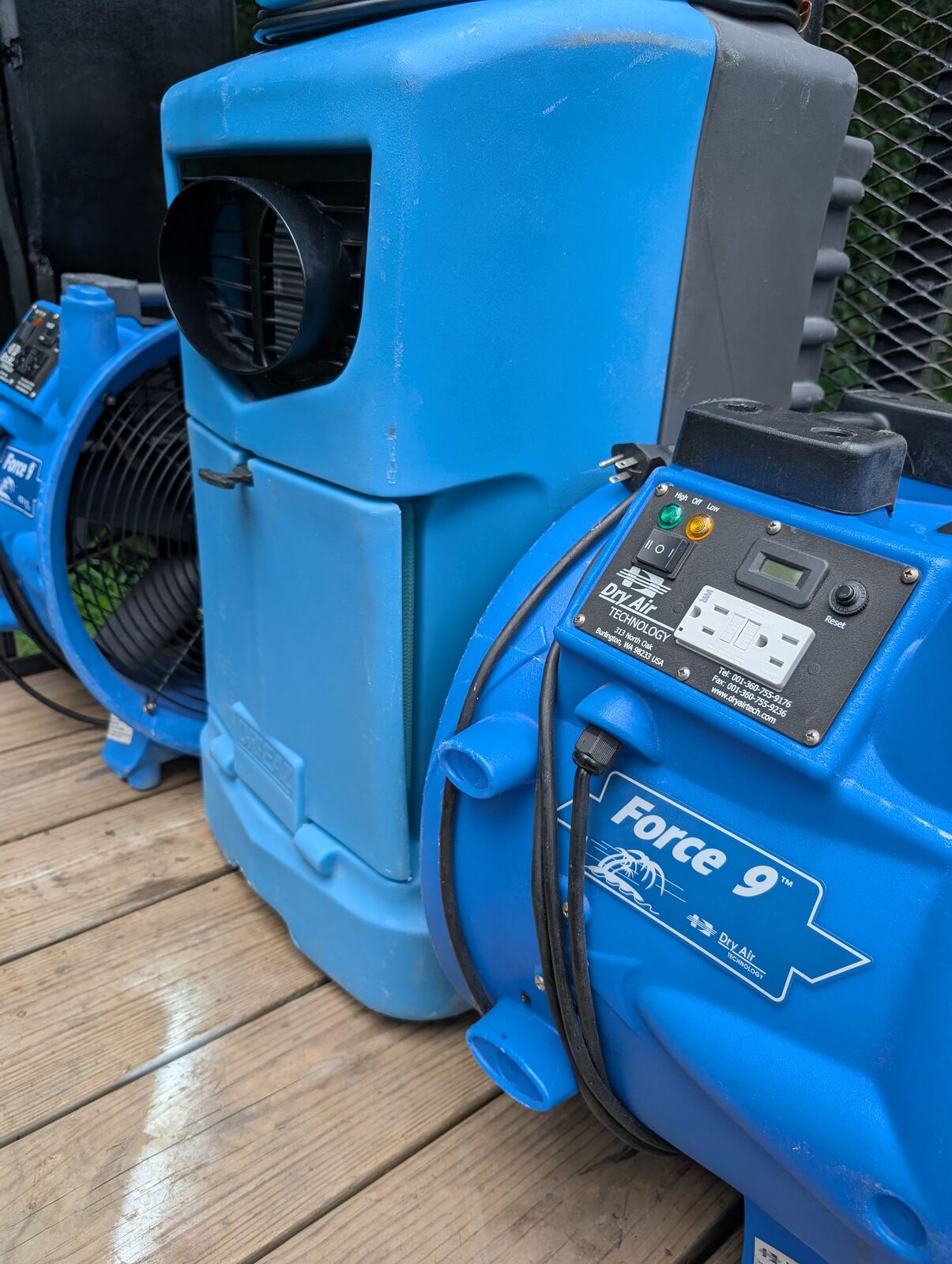 Commercial water damage drying equipment ready for delivery